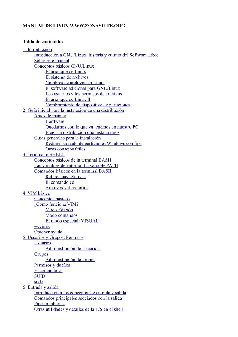 Imágen de pdf Manual de Linux